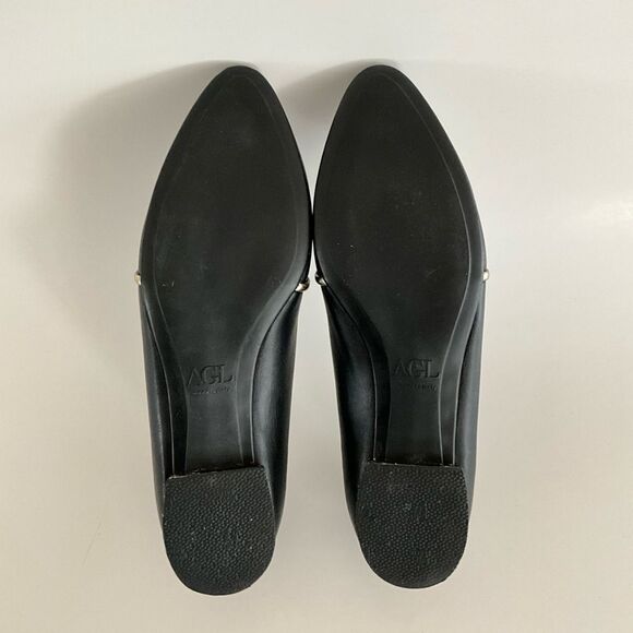 AGL Attilio Giusti Leombruni Leather Loafer Black 36.5 - Picture 8 of 11